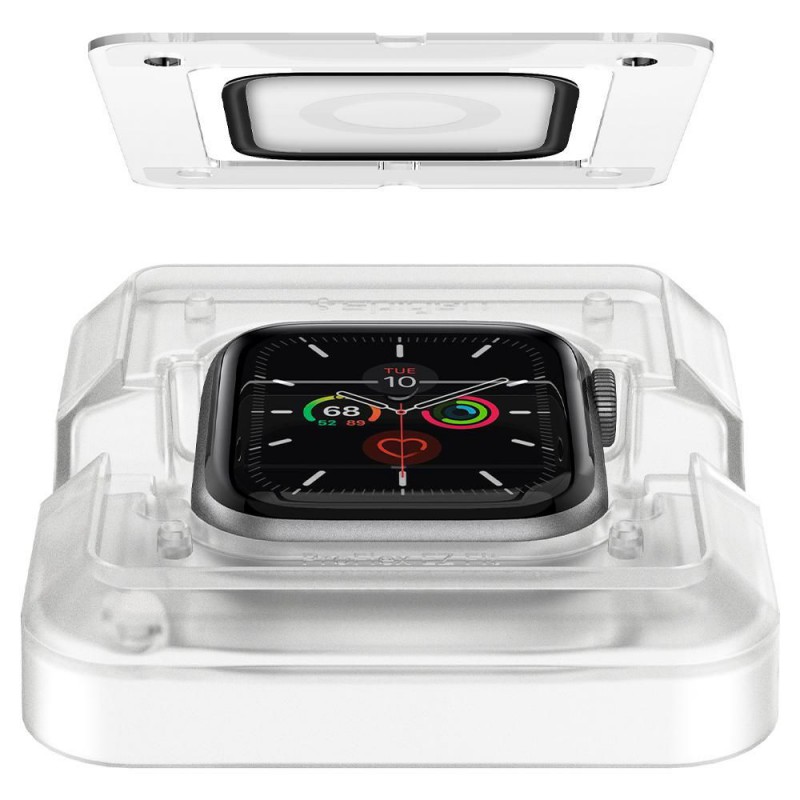 Γυαλί Προστασίας Spigen ProFlex "EZ FIT" Apple Watch 7 (41mm) Tempered Glass 8H AntiCrash / AntiShock Black (AFL04052)