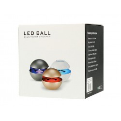 Φορητό Ηχείο Bluetooth Vennus LED Ball Grey