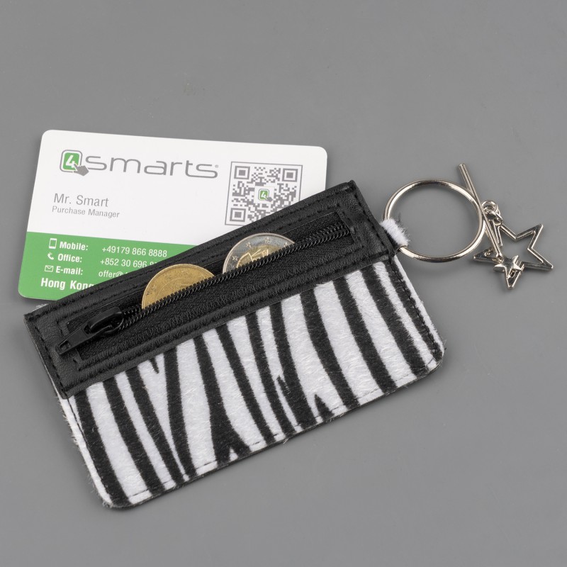 Θήκη Bag 4smarts DressUp Zip Universal for Devices 138.3x67.1mm or Larger Zebra (4S469320)