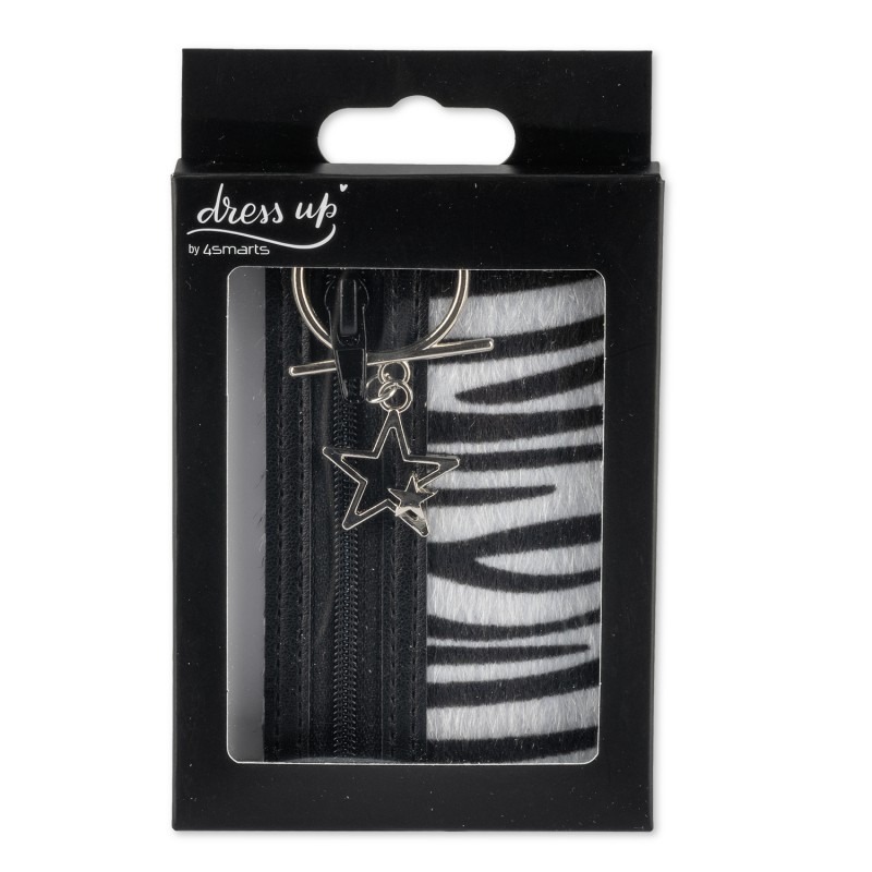 Θήκη Bag 4smarts DressUp Zip Universal for Devices 138.3x67.1mm or Larger Zebra (4S469320)