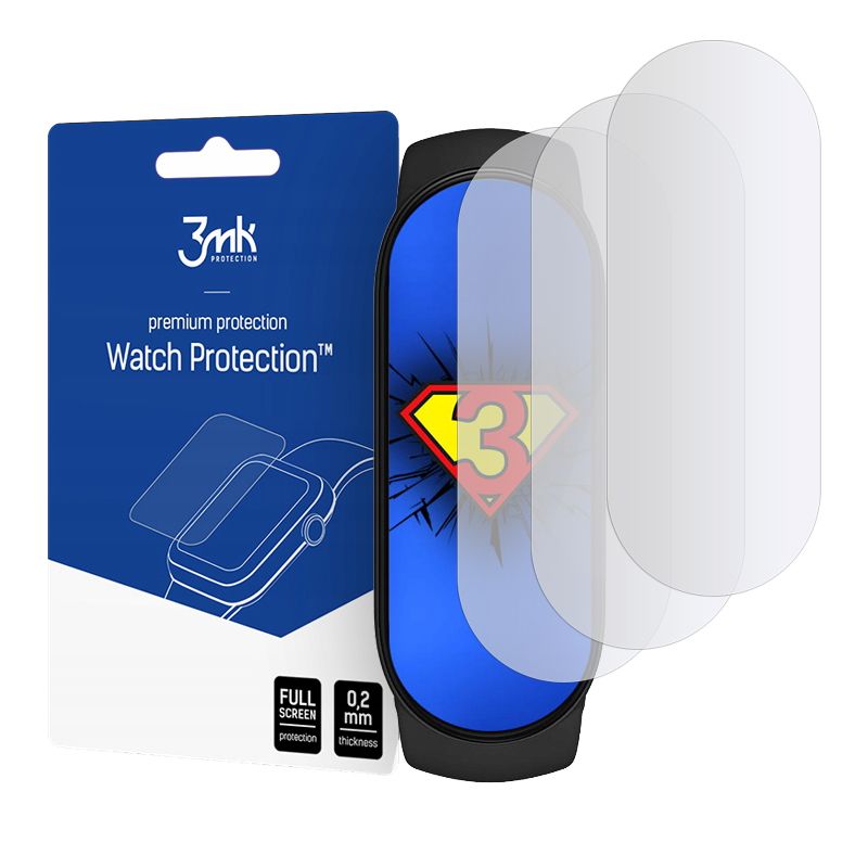 Γυαλί Προστασίας 3MK Flexible Xiaomi Mi Band 5 Tempered Glass 7H AntiCrash / AntiShock (3τμχ)