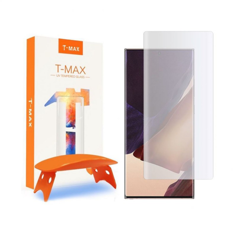 Γυαλί Προστασίας T-MAX UV Liquid Full Glue Tempered Glass & UV LED Lamp Samsung Galaxy Note 20+ 9H AntiCrash/AntiShock Clear