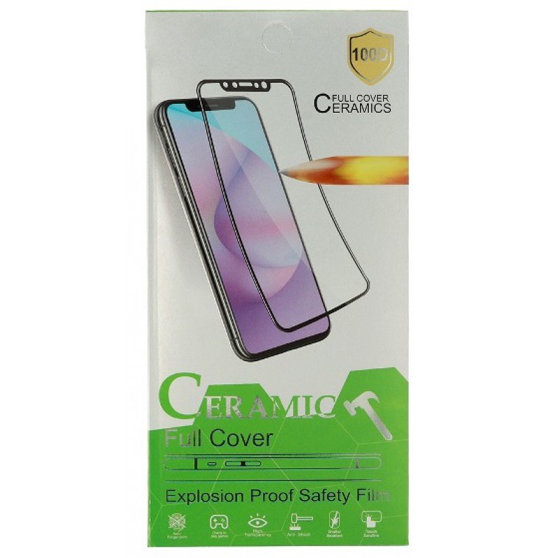 Γυαλί Προστασίας Hard Ceramic Xiaomi Redmi 9 Tempered Glass AntiShock Black