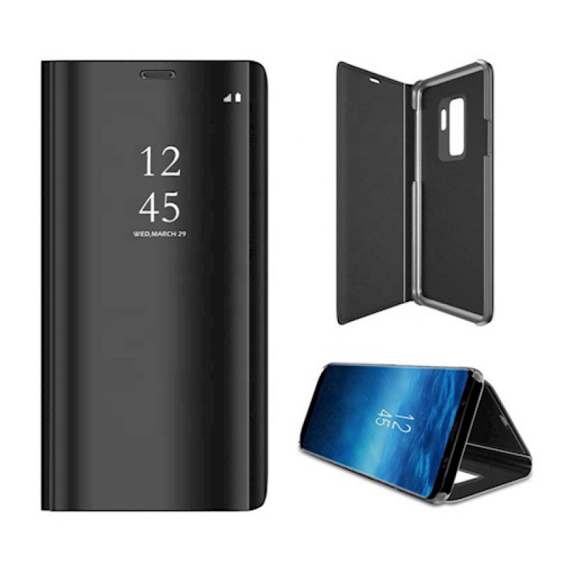 Θήκη Book Clear View Xiaomi Redmi 9A/9AT/9i Black
