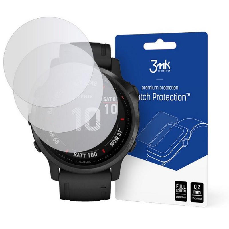 Γυαλί Προστασίας 3MK Flexible Garmin Fenix 5s/6s/6s Pro (42mm)  Tempered Glass 7H AntiCrash / AntiShock  (3τμχ)