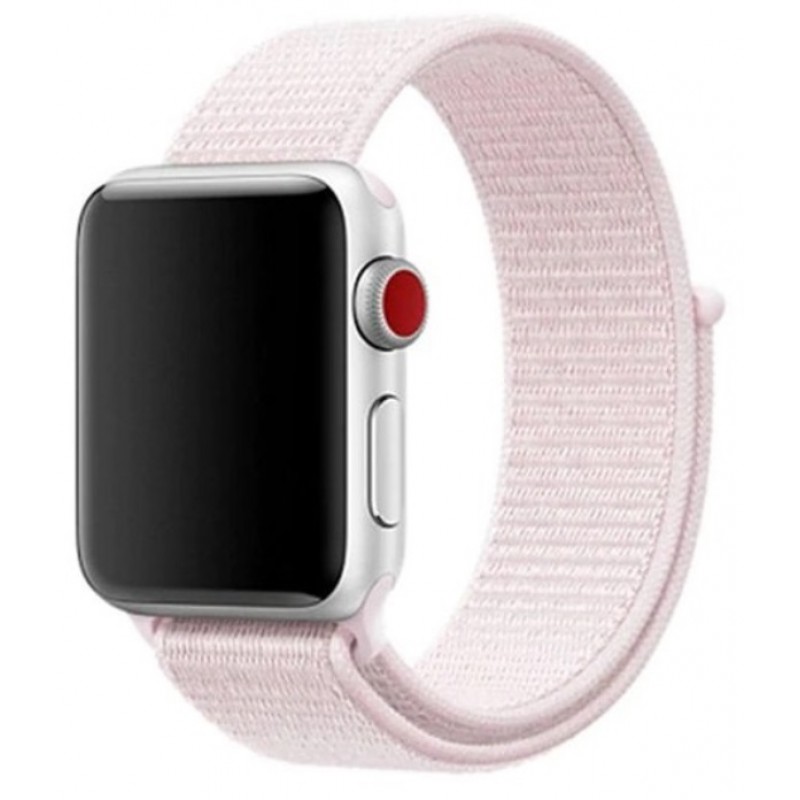 Ανταλλακτικό λουράκι QuickFit Nylon Apple Watch 1/2/3/4/5/6/SE/7/8 (42/44/45/49mm) Rose Pink