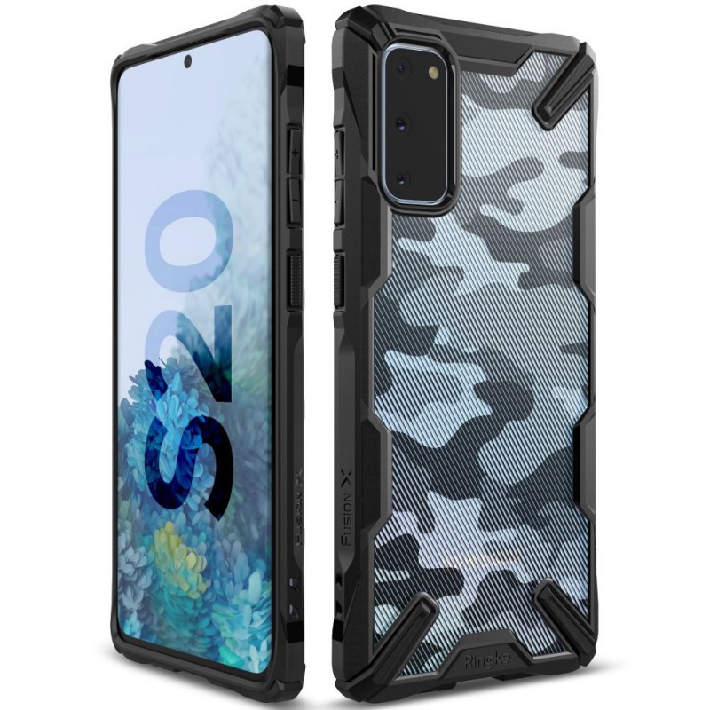 Θήκη Ringke Fusion X Samsung Galaxy S20 G980 Camo Black