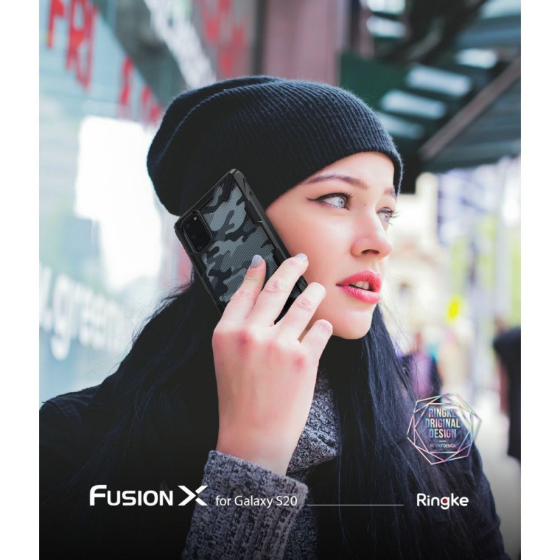 Θήκη Ringke Fusion X Samsung Galaxy S20 G980 Camo Black