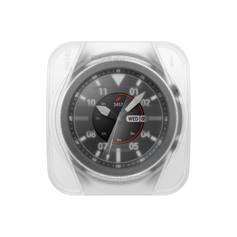 Γυαλί Προστασίας Spigen ProFlex "EZ FIT" Samsung Galaxy Watch3 (45mm) Tempered Glass 9H AntiCrash / AntiShock Black (2τμχ) AGL01843 Γυαλί Προστασίας Spigen ProFlex "EZ FIT" Samsung Galaxy Watch3 (45mm) Tempered Glass 9H AntiCrash / AntiShock Black (2τμχ) AGL01843