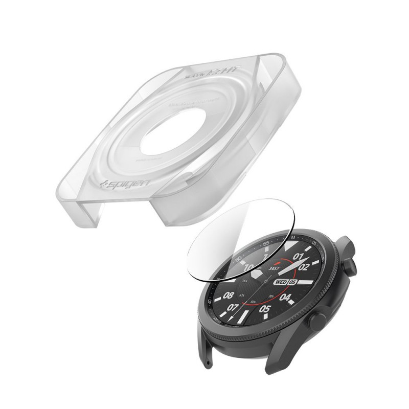 Γυαλί Προστασίας Spigen ProFlex "EZ FIT" Samsung Galaxy Watch3 (45mm) Tempered Glass 9H AntiCrash / AntiShock Black (2τμχ) AGL01843 Γυαλί Προστασίας Spigen ProFlex "EZ FIT" Samsung Galaxy Watch3 (45mm) Tempered Glass 9H AntiCrash / AntiShock Black (2τμχ) AGL01843