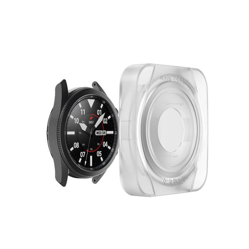 Γυαλί Προστασίας Spigen ProFlex "EZ FIT" Samsung Galaxy Watch3 (45mm) Tempered Glass 9H AntiCrash / AntiShock Black (2τμχ) AGL01843 Γυαλί Προστασίας Spigen ProFlex "EZ FIT" Samsung Galaxy Watch3 (45mm) Tempered Glass 9H AntiCrash / AntiShock Black (2τμχ) AGL01843