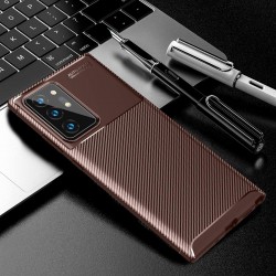 Θήκη TPU Carbon Storiform Fiber Brushed Samsung Galaxy Note 20 N980 Brown (OEM)