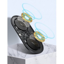 Βάση Φόρτισης Baseus (TZWXJK-B01) 2in1 Wireless TURBO Κινητού/Airpods Black (iOS) (Android)