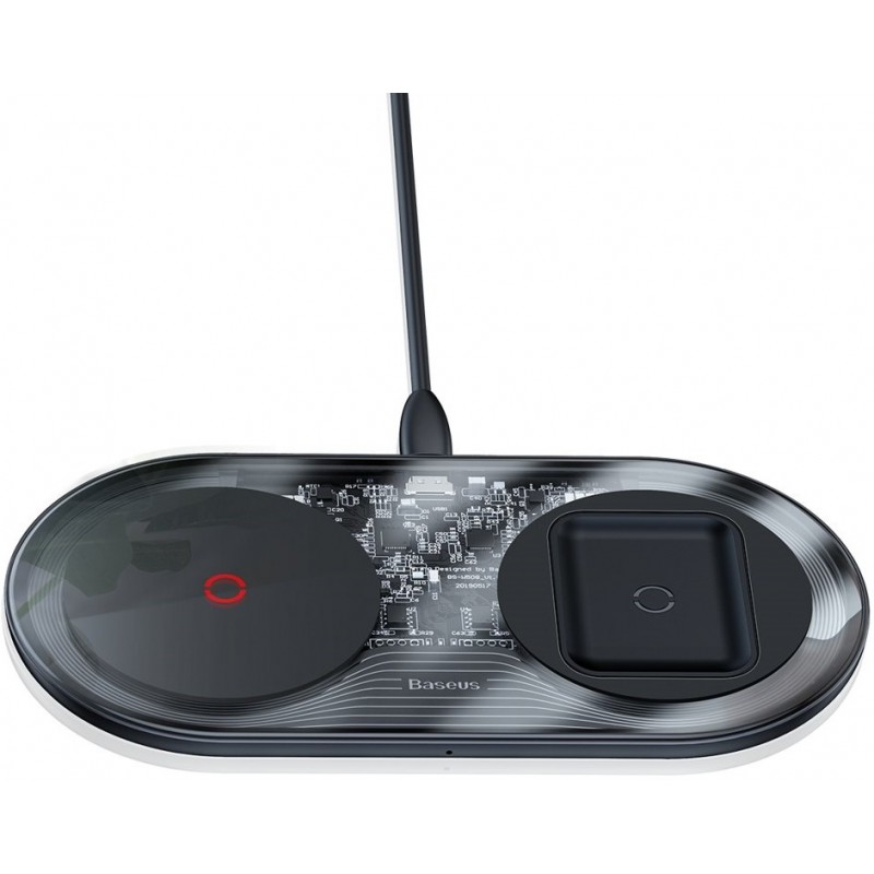 Βάση Φόρτισης Baseus (TZWXJK-B01) 2in1 Wireless TURBO Κινητού/Airpods Black (iOS) (Android)