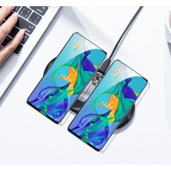 Βάση Φόρτισης Baseus (TZWXJK-B01) 2in1 Wireless TURBO Κινητού/Airpods Black (iOS) (Android)