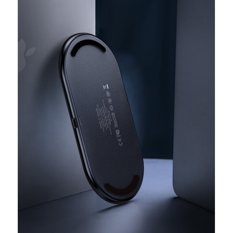 Βάση Φόρτισης Baseus (TZWXJK-B01) 2in1 Wireless TURBO Κινητού/Airpods Black (iOS) (Android)
