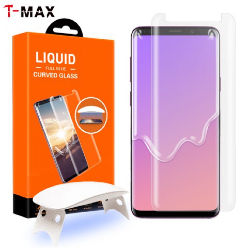Γυαλί Προστασίας T-MAX UV Liquid Full Glue Tempered Glass & UV LED Lamp Apple iPhone Xs Max (6.5") 9H AntiCrash/AntiShock Clear Γυαλί Προστασίας T-MAX UV Liquid Full Glue Tempered Glass & UV LED Lamp Apple iPhone Xs Max (6.5") 9H AntiCrash/AntiShock Clear