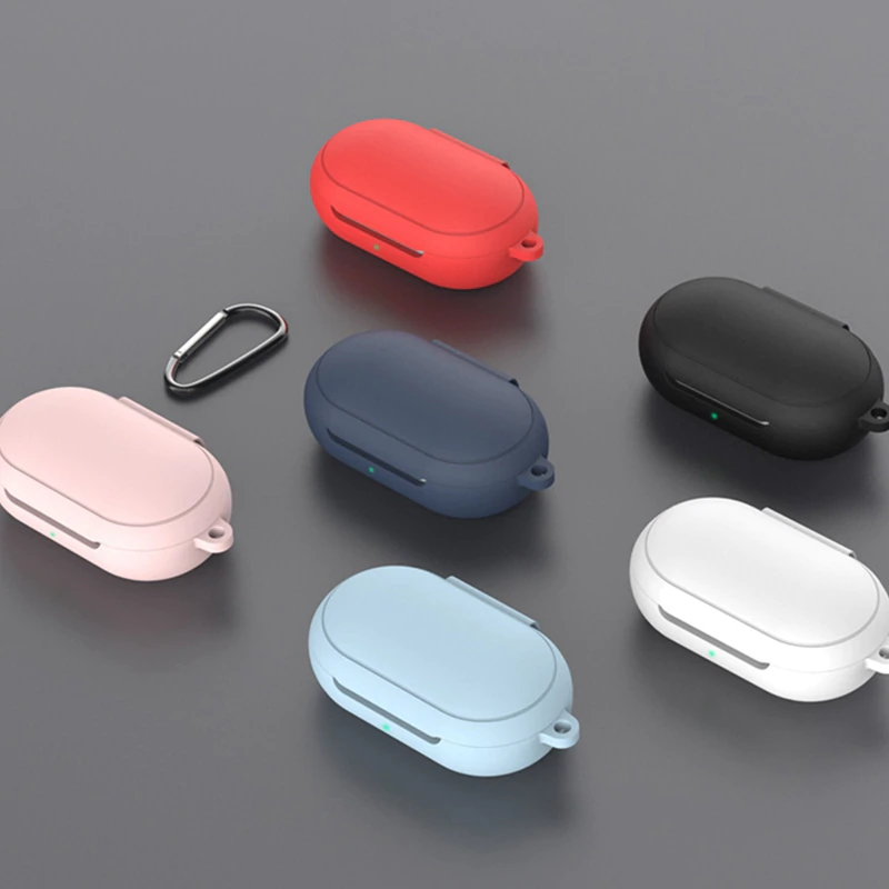 Θήκη Samsung Galaxy Buds/Buds+ Silicone Skin with Carabiner Red ΟΕΜ