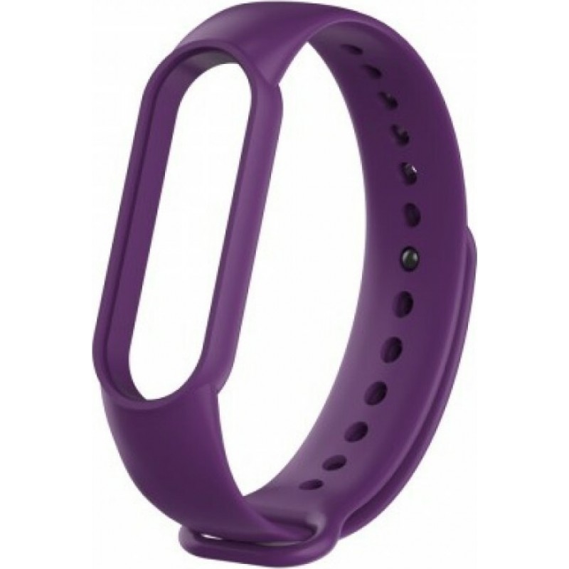 Ανταλλακτικό λουράκι Xiaomi Mi Band 5/6 with Anti-Lost Ring Silicone Deep Purple