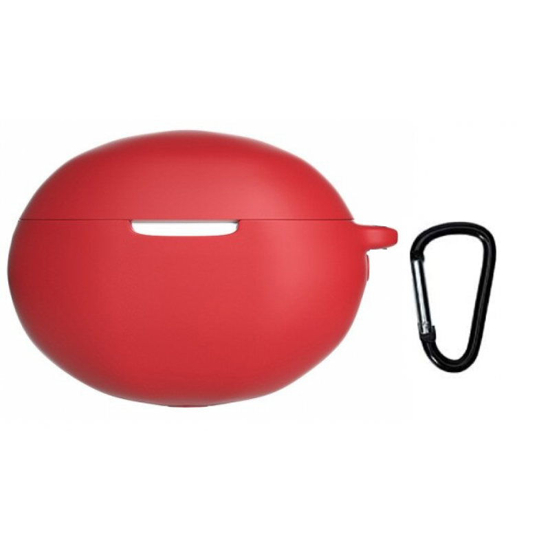 Θήκη Huawei Freebuds 4 Silicone Skin with Carabiner Red