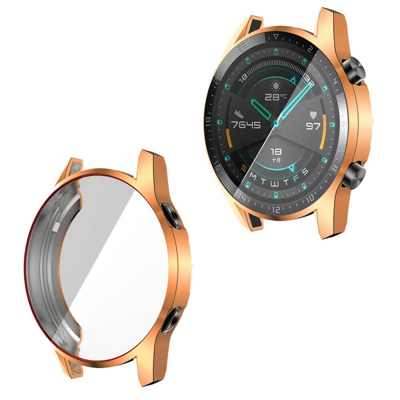 Θήκη Electroplated TPU Full Screen Cover Samsung Galaxy Watch Active2 (44mm) Gold