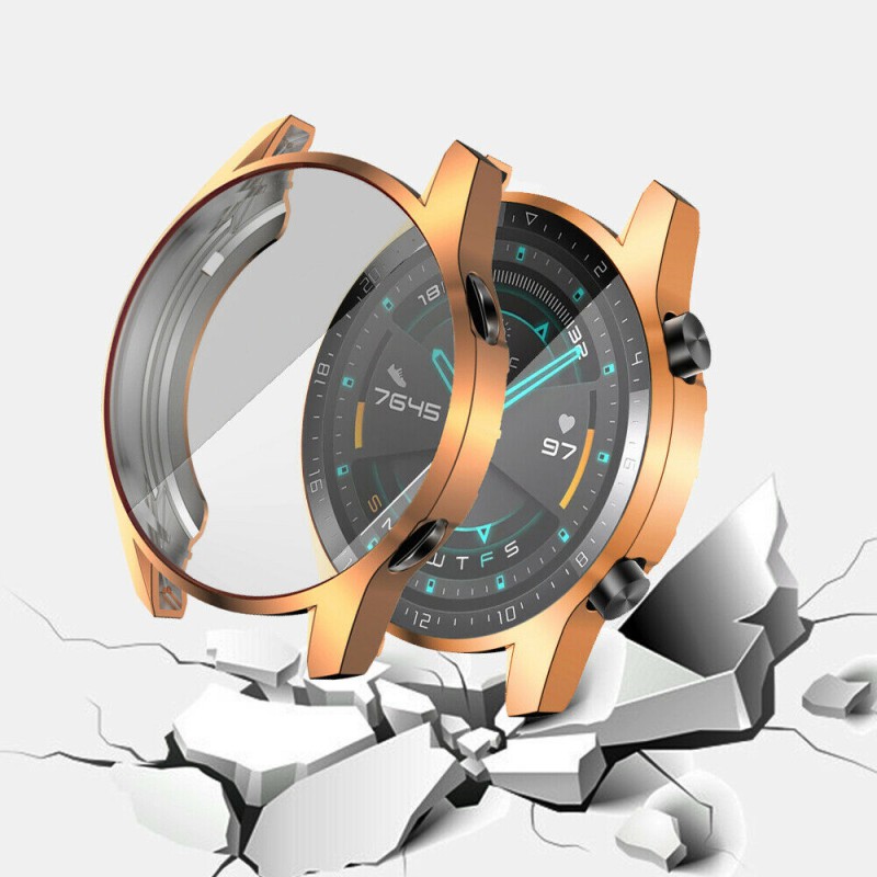 Θήκη Electroplated TPU Full Screen Cover Samsung Galaxy Watch Active2 (44mm) Gold