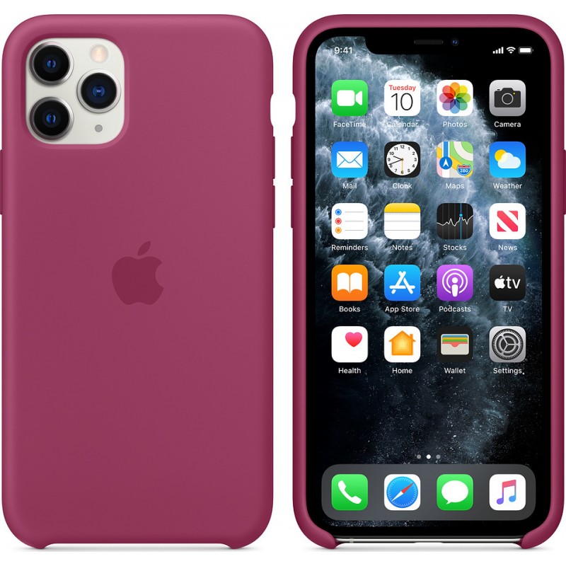 Θήκη Apple Silicone iPhone 11 Pro (5.8") Pomegranate (Original)