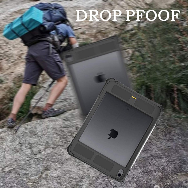 Αδιάβροχη θήκη Shellbox by Redpepper Apple iPad 10.9" (2022) Shockproof/Waterproof With Touch ID Black