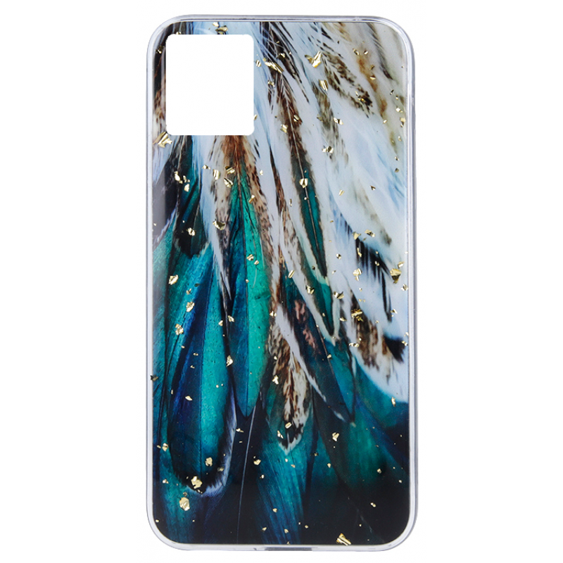 Θήκη TPU Gold Glam Apple iPhone 11 (6.1") Feathers