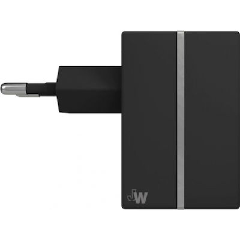Φορτιστής Ταξιδίου JW Just Wireless Fast Charger USB A 2.4A 12W (06406) Black