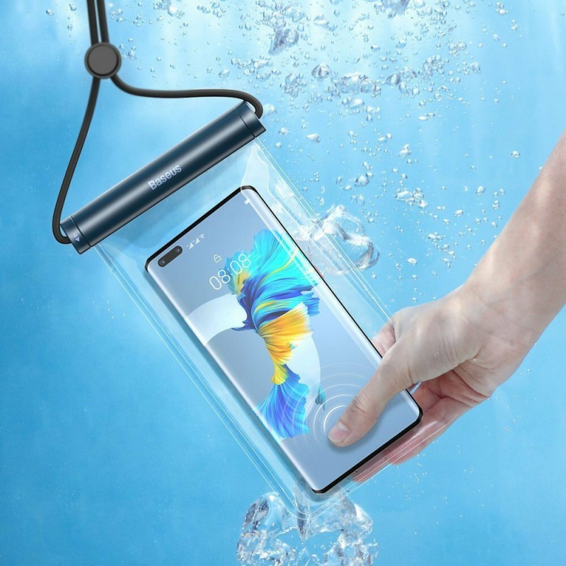 Αδιάβροχη Θήκη Baseus Cylinder Slide-Cover Waterproof Case Universal μέχρι 7.2" (FMYT000003) Blue