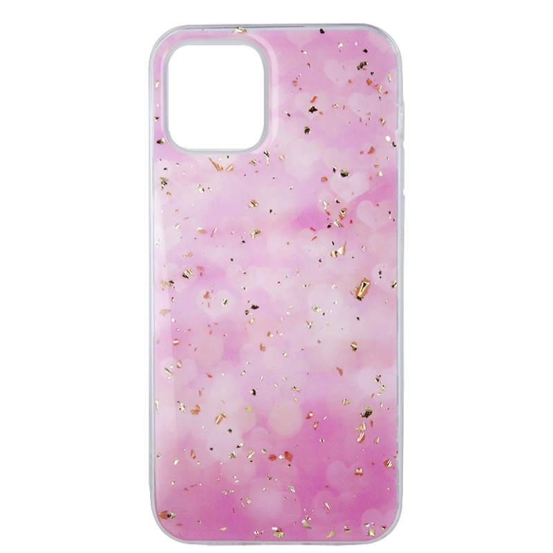 Θήκη TPU Gold Glam Samsung Galaxy A22 SM-A225 Glitter Pink