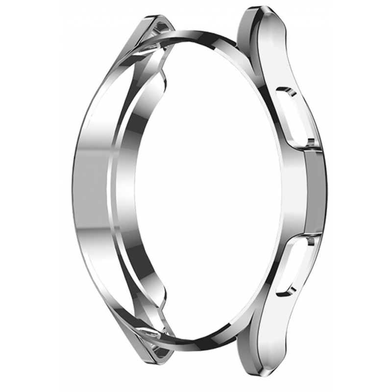 Θήκη Electroplated TPU Full Screen Cover Samsung Galaxy Watch 7 (44mm) Silver