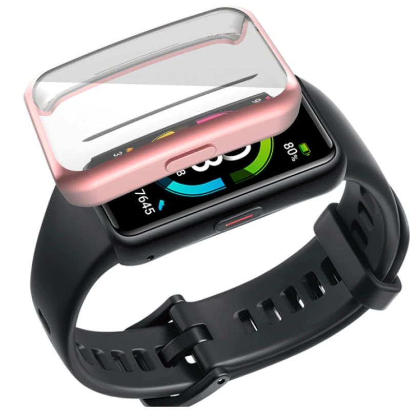 Θήκη Electroplated TPU Full Screen Cover Honor Band 6 Rose Gold