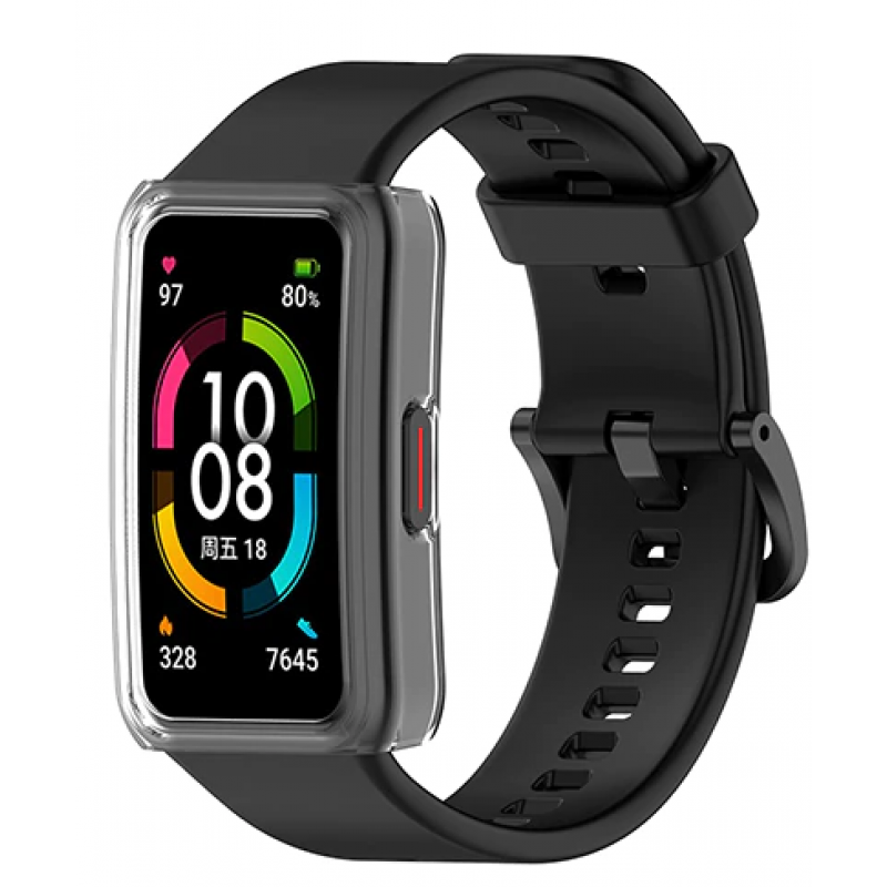 Θήκη TPU Protective Cover Honor Band 6 Transparent Black