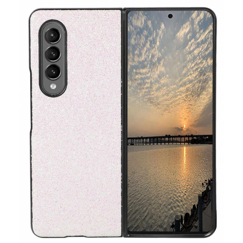 Θήκη Glitter Pattern PU & Velvet Pouch Samsung Galaxy Z Fold3 5G SM-F926 White Θήκη Glitter Pattern PU & Velvet Pouch Samsung Galaxy Z Fold3 5G SM-F926 White