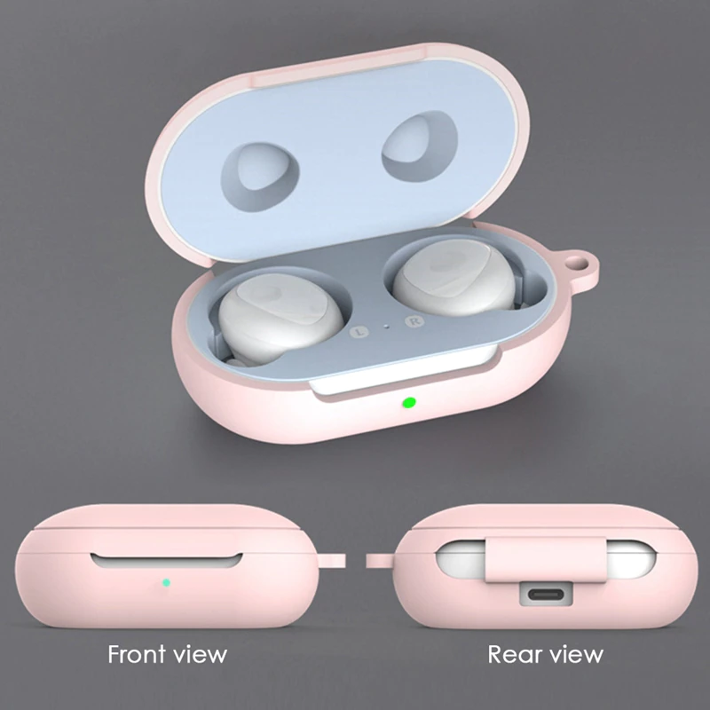 Θήκη Samsung Galaxy Buds/Buds+ Silicone Skin with Carabiner Pink