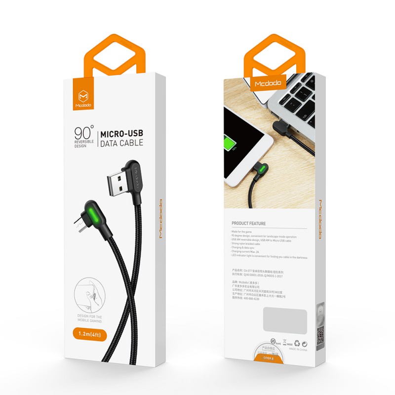 Καλώδιο Data Mcdodo CA-5771 USB to Micro USB 1.2m Black