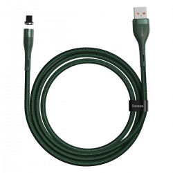 Καλώδιο Data Baseus Zinc Braided Magnetic Lightning 2.4A 1m Green (CALXC-K06)