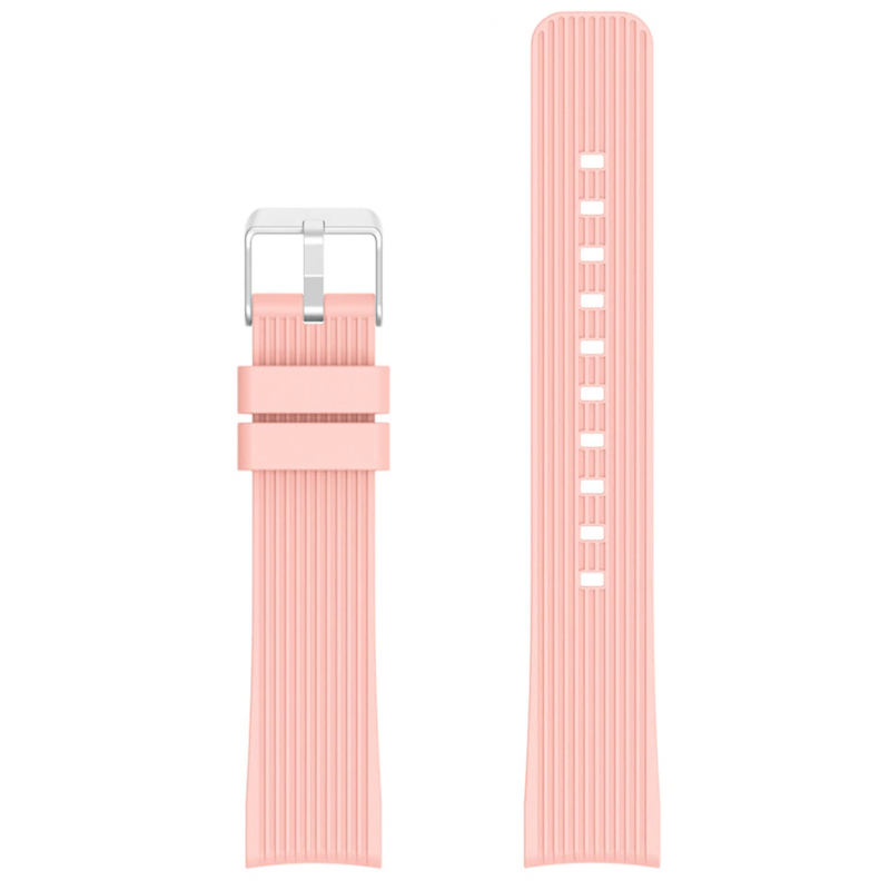 Ανταλλακτικό λουράκι QuickFit Silicone Strap Stripes Pink για Samsung Galaxy Watch3(45mm)/Watch(46mm)/Huawei Watch 3 (46mm)/ Watch 3 Pro (48mm)/GT 2/Pro/Honor GS Pro/Amazfit GTR 3 (46mm)/GTR 3 Pro/GTR(47mm)/ Stratos 3(48mm) (22mm)