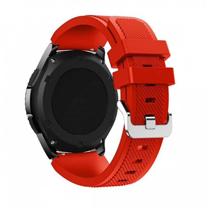 Ανταλλακτικό λουράκι QuickFit Striped Silicone Red για Samsung Galaxy Watch3(45mm)/Watch(46mm)/Huawei Watch 3 (46mm)/ Watch 3 Pro (48mm)/GT 2/Pro/Honor GS Pro/Amazfit GTR 3 (46mm)/GTR 3 Pro/GTR(47mm)/ Stratos 3(48mm) (22mm) Ανταλλακτικό λουράκι QuickFit Striped Silicone Red για Samsung Galaxy Watch3(45mm)/Watch(46mm)/Huawei Watch 3 (46mm)/ Watch 3 Pro (48mm)/GT 2/Pro/Honor GS Pro/Amazfit GTR 3 (46mm)/GTR 3 Pro/GTR(47mm)/ Stratos 3(48mm) (22mm)