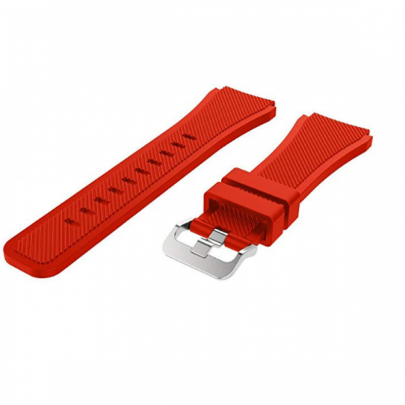 Ανταλλακτικό λουράκι QuickFit Striped Silicone Red για Samsung Galaxy Watch3(45mm)/Watch(46mm)/Huawei Watch 3 (46mm)/ Watch 3 Pro (48mm)/GT 2/Pro/Honor GS Pro/Amazfit GTR 3 (46mm)/GTR 3 Pro/GTR(47mm)/ Stratos 3(48mm) (22mm) Ανταλλακτικό λουράκι QuickFit Striped Silicone Red για Samsung Galaxy Watch3(45mm)/Watch(46mm)/Huawei Watch 3 (46mm)/ Watch 3 Pro (48mm)/GT 2/Pro/Honor GS Pro/Amazfit GTR 3 (46mm)/GTR 3 Pro/GTR(47mm)/ Stratos 3(48mm) (22mm)