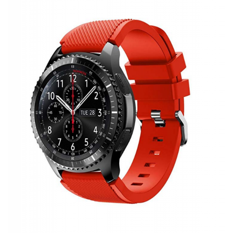 Ανταλλακτικό λουράκι QuickFit Striped Silicone Red για Samsung Galaxy Watch3(45mm)/Watch(46mm)/Huawei Watch 3 (46mm)/ Watch 3 Pro (48mm)/GT 2/Pro/Honor GS Pro/Amazfit GTR 3 (46mm)/GTR 3 Pro/GTR(47mm)/ Stratos 3(48mm) (22mm) Ανταλλακτικό λουράκι QuickFit Striped Silicone Red για Samsung Galaxy Watch3(45mm)/Watch(46mm)/Huawei Watch 3 (46mm)/ Watch 3 Pro (48mm)/GT 2/Pro/Honor GS Pro/Amazfit GTR 3 (46mm)/GTR 3 Pro/GTR(47mm)/ Stratos 3(48mm) (22mm)