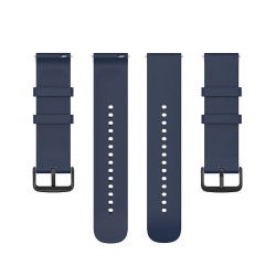 Ανταλλακτικό λουράκι QuickFit Sport Strap Black Buckle Navy Blue για Samsung Galaxy Watch5 (40mm & 42mm)/Watch4 (40mm & 44mm)/ Watch4 Classic (42mm & 46mm)/ Watch3(41mm)/Active 2(40/44mm)/Amazfit GTS 3 (43mm)/GTR(42mm) (20mm)