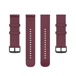 Ανταλλακτικό λουράκι QuickFit Sport Strap Black Buckle Wine Red για Samsung Galaxy Watch5 (40mm & 42mm)/Watch4 (40mm & 44mm)/ Watch4 Classic (42mm & 46mm)/ Watch3(41mm)/Active 2(40/44mm)/Amazfit GTS 3 (43mm)/GTR(42mm) (20mm)
