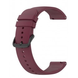Ανταλλακτικό λουράκι QuickFit Sport Strap Black Buckle Wine Red για Samsung Galaxy Watch5 (40mm & 42mm)/Watch4 (40mm & 44mm)/ Watch4 Classic (42mm & 46mm)/ Watch3(41mm)/Active 2(40/44mm)/Amazfit GTS 3 (43mm)/GTR(42mm) (20mm)