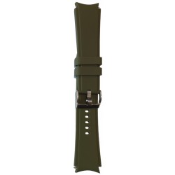 Ανταλλακτικό λουράκι QuickFit  Smoothband Olive Green για Samsung Galaxy Watch5 (40mm & 42mm)/Watch4 (40mm)/Watch4 (44mm)