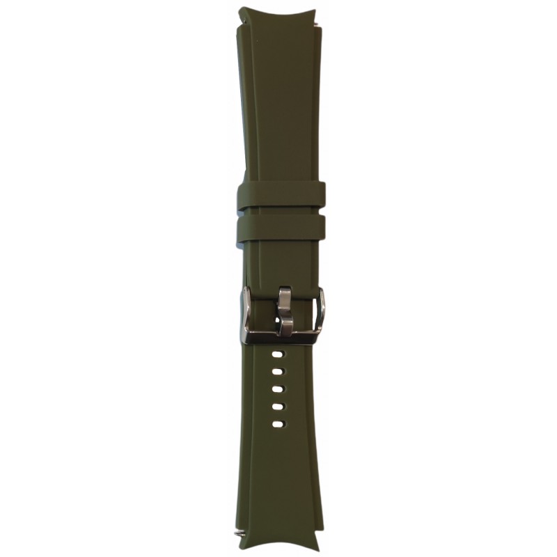 Ανταλλακτικό λουράκι QuickFit  Smoothband Olive Green για Samsung Galaxy Watch5 (40mm & 42mm)/Watch4 (40mm)/Watch4 (44mm)