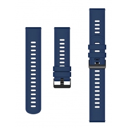 Ανταλλακτικό λουράκι QuickFit Black Buckle Navy Blue για Samsung Galaxy Watch3(45mm)/Watch(46mm)/Huawei Watch 3 (46mm)/ Watch 3 Pro (48mm)/GT 2/Pro/Honor GS Pro/Amazfit GTR 3 (46mm)/GTR 3 Pro/GTR(47mm)/ Stratos 3(48mm) (22mm)