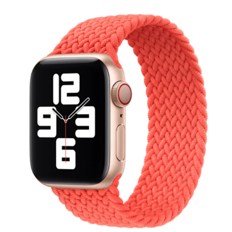 Ανταλλακτικό λουράκι QuickFit Apple Watch 1/2/3/4/5/6/SE/7/8 (42/44/45/49mm) Braided Loop Electric Orange